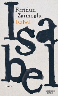 Buchcover "Isabel" von Feridun Zaimoglu, nur Text